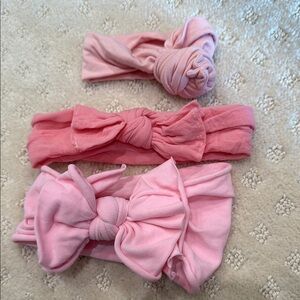 Pink Bow Headband Set for Kids